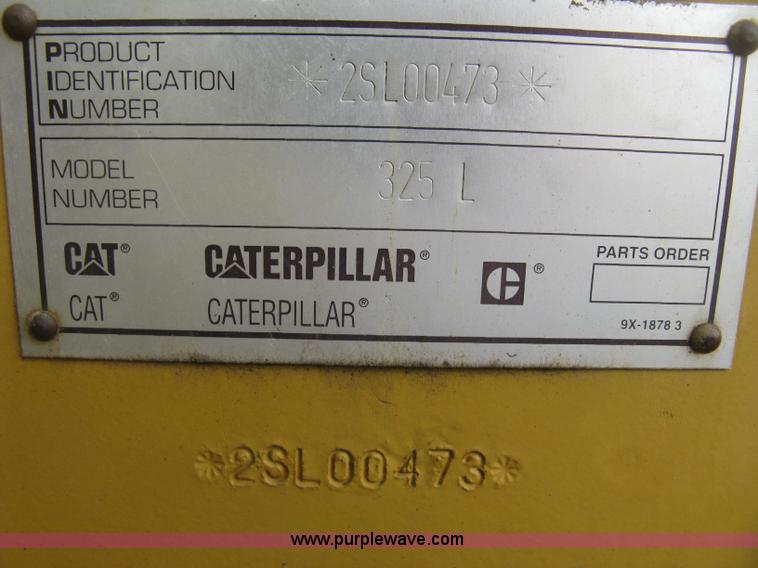 image for item H8534 1994 Caterpillar 325L excavator