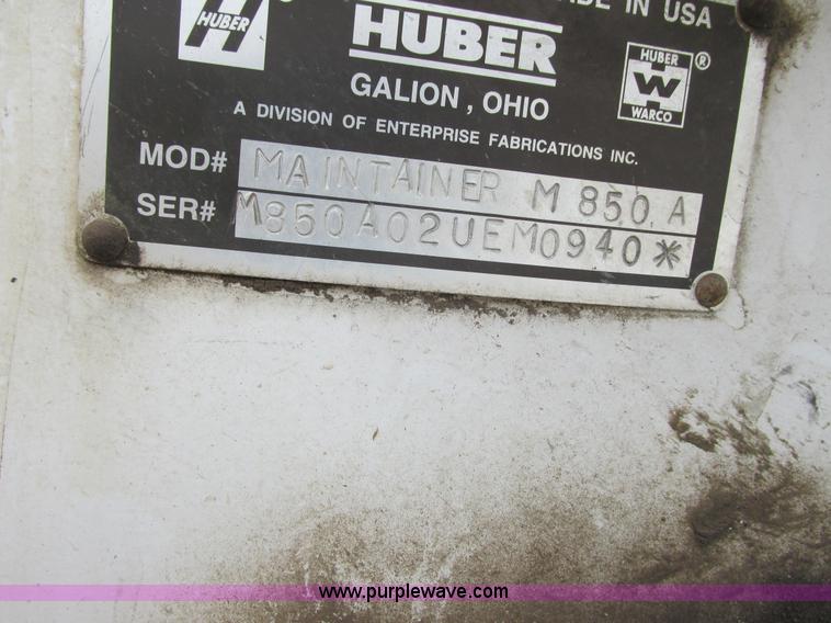 image for item J1773 Huber M-850-A maintainer