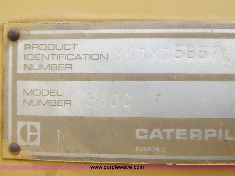 image for item J1775 1985 Caterpillar 980C wheel loader