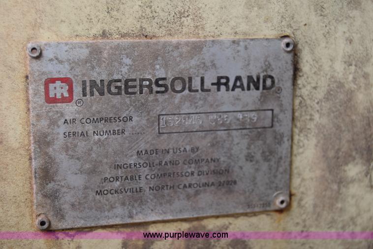 image for item J6632 Ingersoll Rand P100WF air compressor