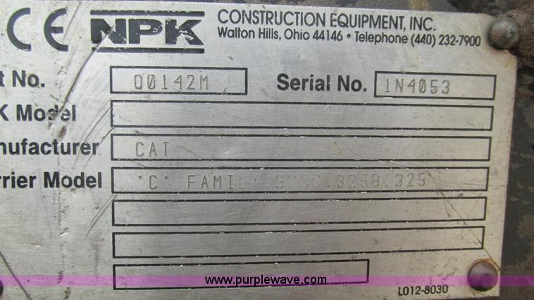 image for item J8523 1999 Caterpillar 325BL excavator