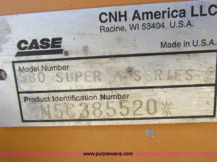 image for item K2139 2005 Case 580 Super M backhoe