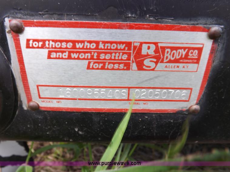 image for item K3955 RS 16009554C5 dump bed