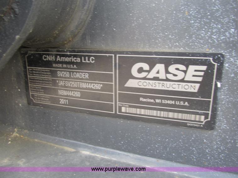 image for item K5085 2011 Case SV250 skid steer