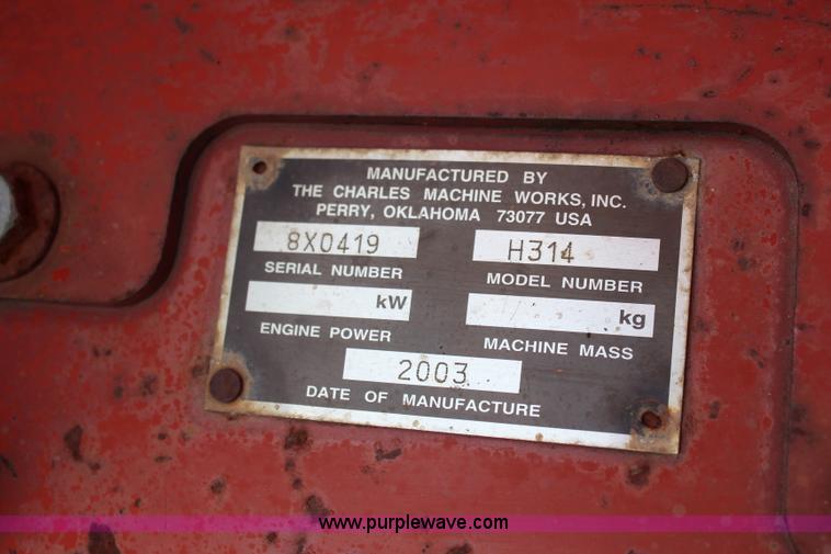 image for item K6891 2003 Ditch Witch 3700DD trencher