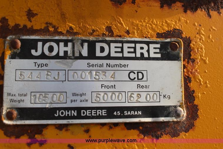 image for item K6990 John Deere 544B wheel loader