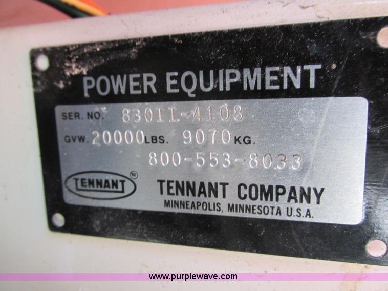 image for item R9299 Tennant 830 Series II sweeper