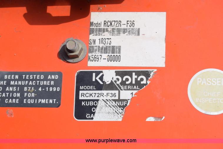 image for item BP9069 Kubota F2880 lawn mower