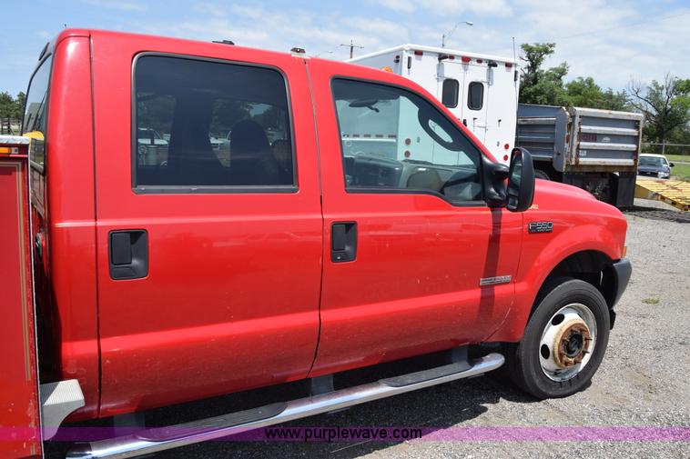 image for item K8503 2003 Ford F550 Super Duty XL Crew Cab fire rescue truck