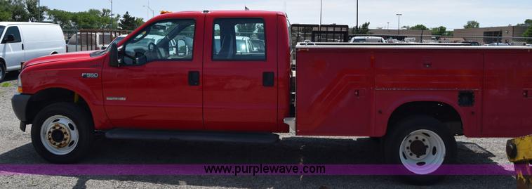 image for item K8504 2004 Ford F550 Super Duty XL Crew Cab fire rescue truck