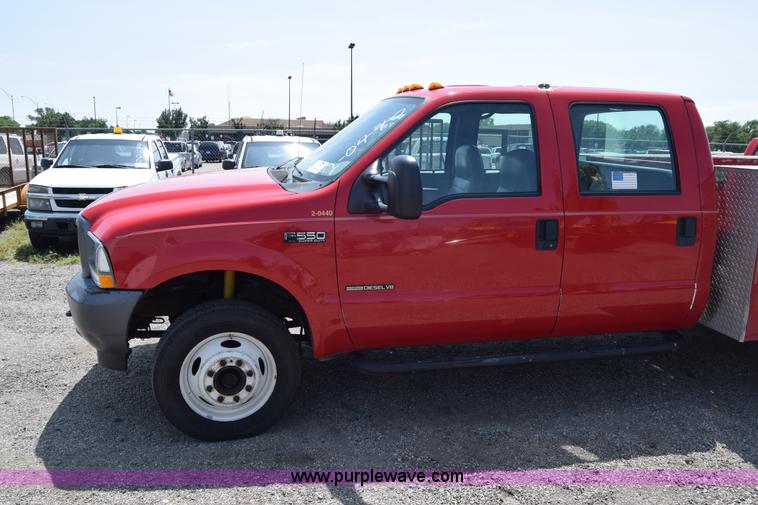 image for item K8505 2002 Ford F550 Super Duty XL Crew Cab fire rescue truck