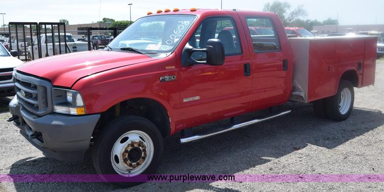 image for item K8506 2004 Ford F550 Super Duty XL Crew Cab fire rescue truck