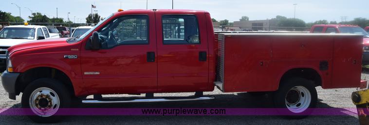 image for item K8506 2004 Ford F550 Super Duty XL Crew Cab fire rescue truck