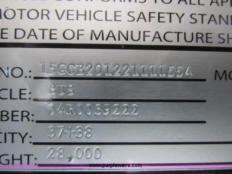image for item K8598 2002 Gillig C20B096N4 city transit bus