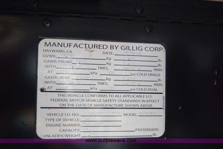 image for item K8604 2002 Gillig C20B096N4 city transit bus