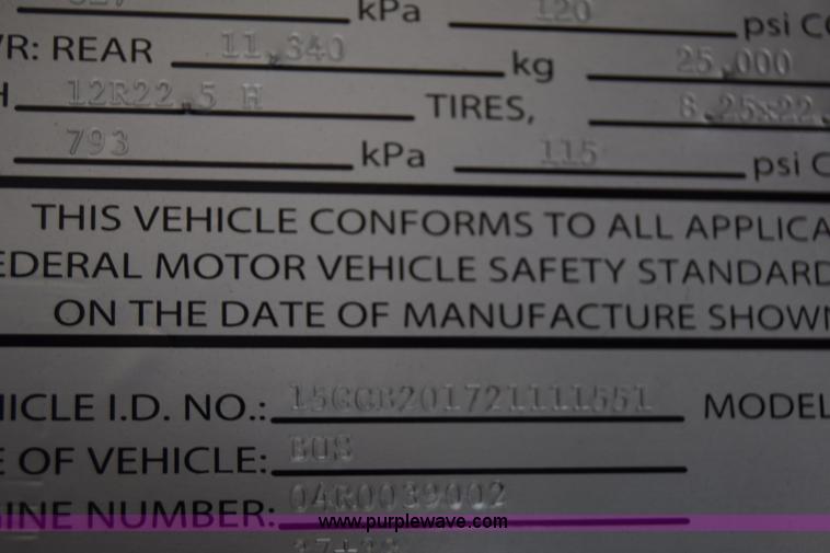 image for item K8606 2002 Gillig C20B096N4 city transit bus