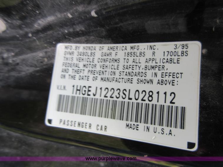 image for item D2483 1995 Honda Civic EX