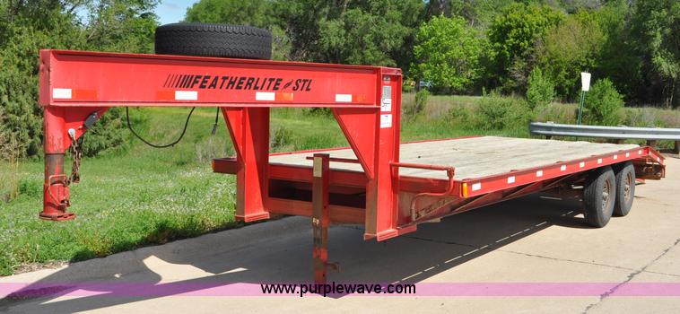 image for item F2465 1998 Featherlite STL equipment trailer