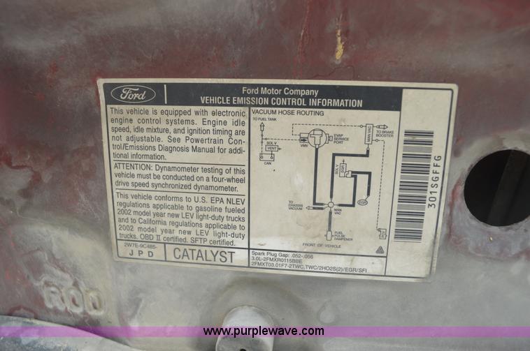 image for item G3592 2002 Ford Escape XLT SUV