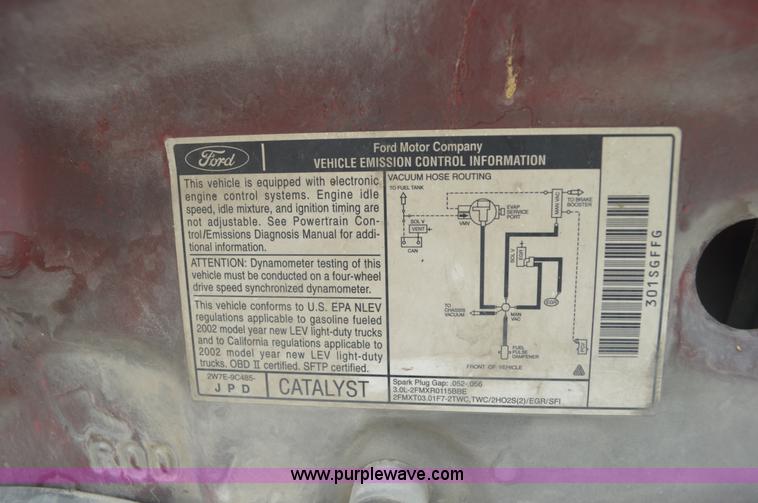 image for item G3592 2002 Ford Escape XLT SUV