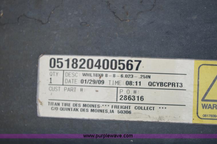 image for item G3596 (2) skid steer wheels
