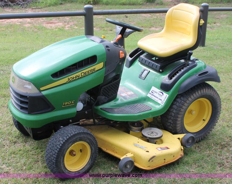 image for item H5804 John Deere 190C lawn mower