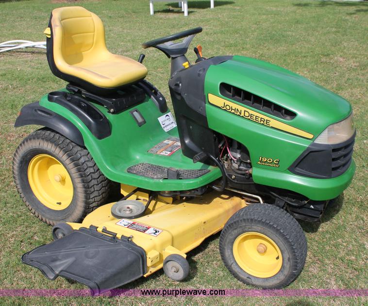 image for item H5804 John Deere 190C lawn mower