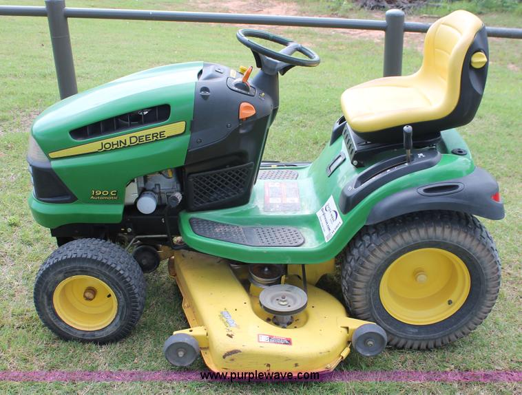 image for item H5804 John Deere 190C lawn mower