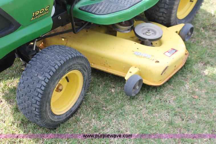 image for item H5804 John Deere 190C lawn mower