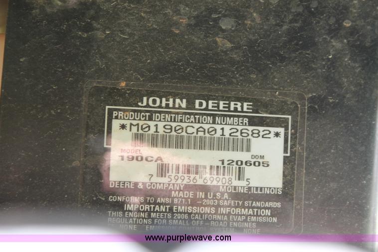 image for item H5804 John Deere 190C lawn mower