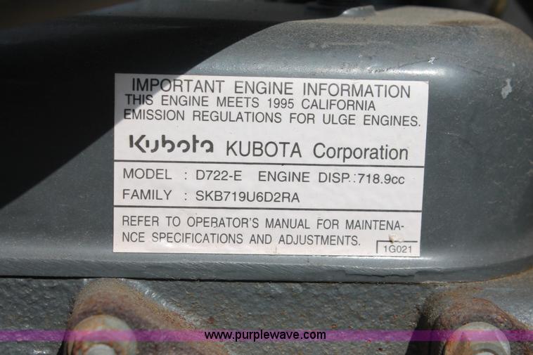 image for item H5805 Kubota G1900 lawn mower