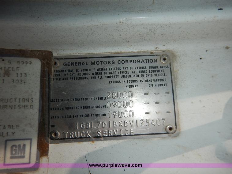 image for item J3879 1983 Chevrolet Kodiak derrick digger truck