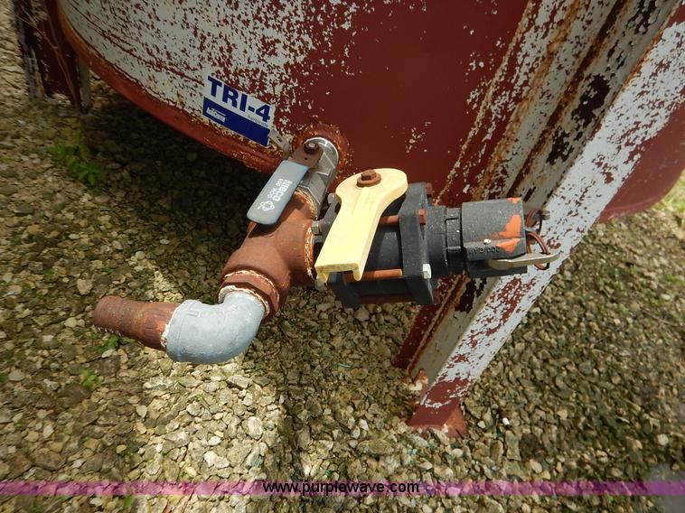 image for item J3890 Approximately 1,100 gallon liquid herbicide tank with stand