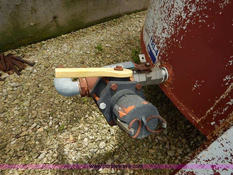 image for item J3890 Approximately 1,100 gallon liquid herbicide tank with stand