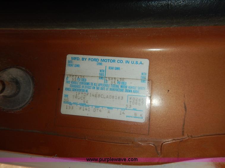 image for item J3912 1982 Ford F150 pickup truck