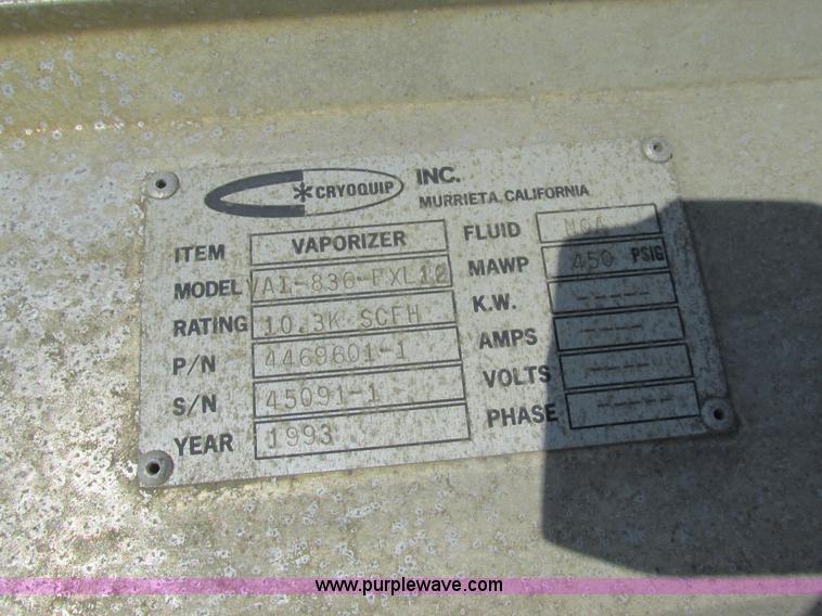 image for item K5031 Cryoquip liquid oxygen vaporizer tower