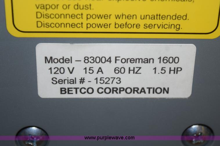 image for item BG9949 Betco Foreman 1600 floor buffer