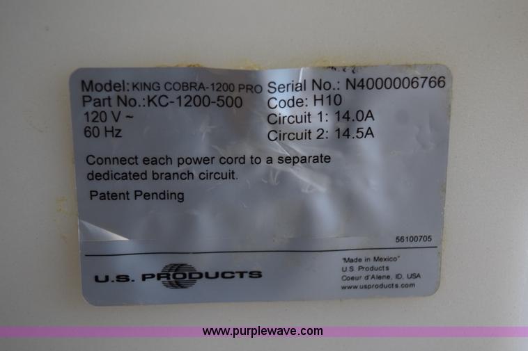 image for item BG9971 King Cobra 1200 ProDual surface cleaner