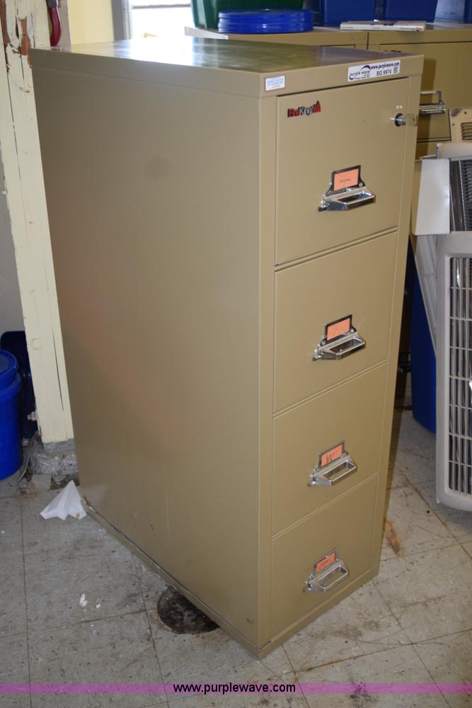 image for item BG9974 (5) Fire King four drawer filing cabinets