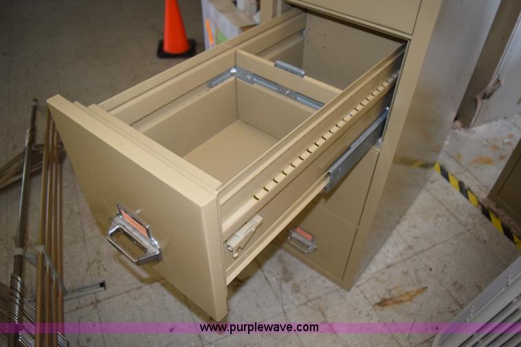 image for item BG9974 (5) Fire King four drawer filing cabinets