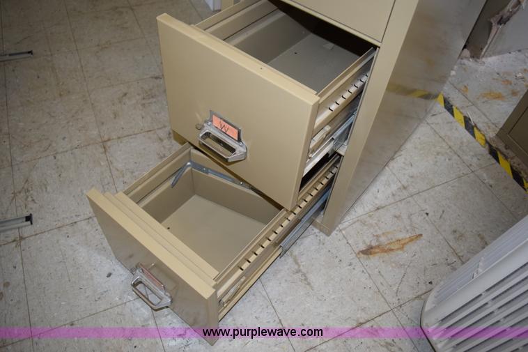 image for item BG9974 (5) Fire King four drawer filing cabinets