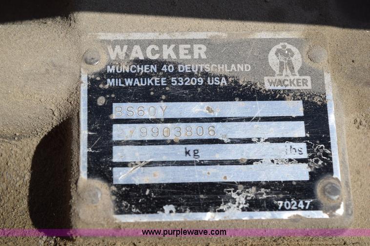 image for item BG9979 Wacker BS60Y soil compactor
