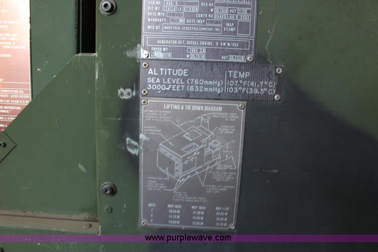 image for item F7805 1975 Onan generator