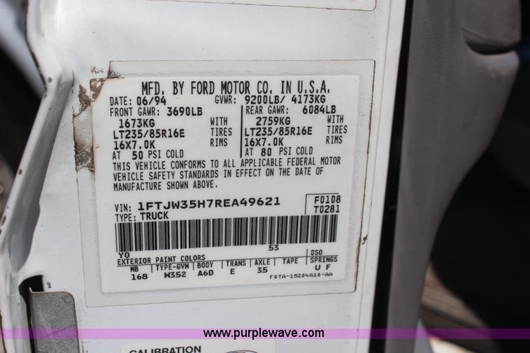 image for item H5011 1994 Ford F350 Crew Cab pickup truck