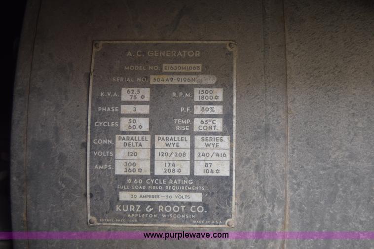 image for item J6680 Fermont military generator
