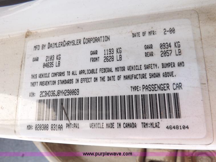 image for item K3971 2000 Chrylser Concorde