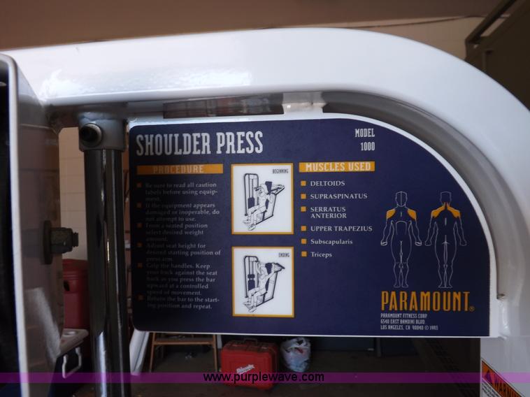 image for item K3973 Paramount fitness line shoulder press