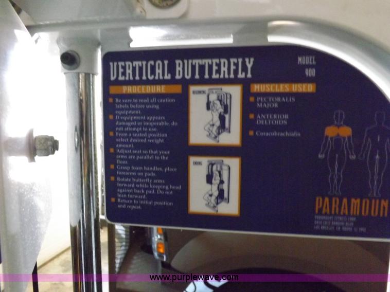 image for item K3974 Paramount fitness vertical butterfly