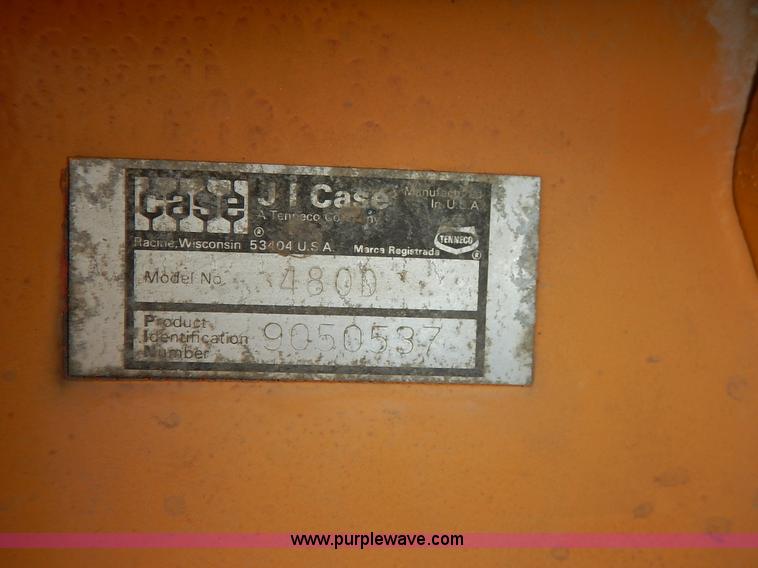 image for item K7476 1981 Case 480D Construction King landscape tractor