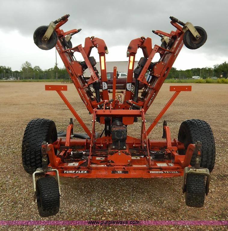 image for item K7492 2009 Rhino TX135A Turf Flex batwing mower